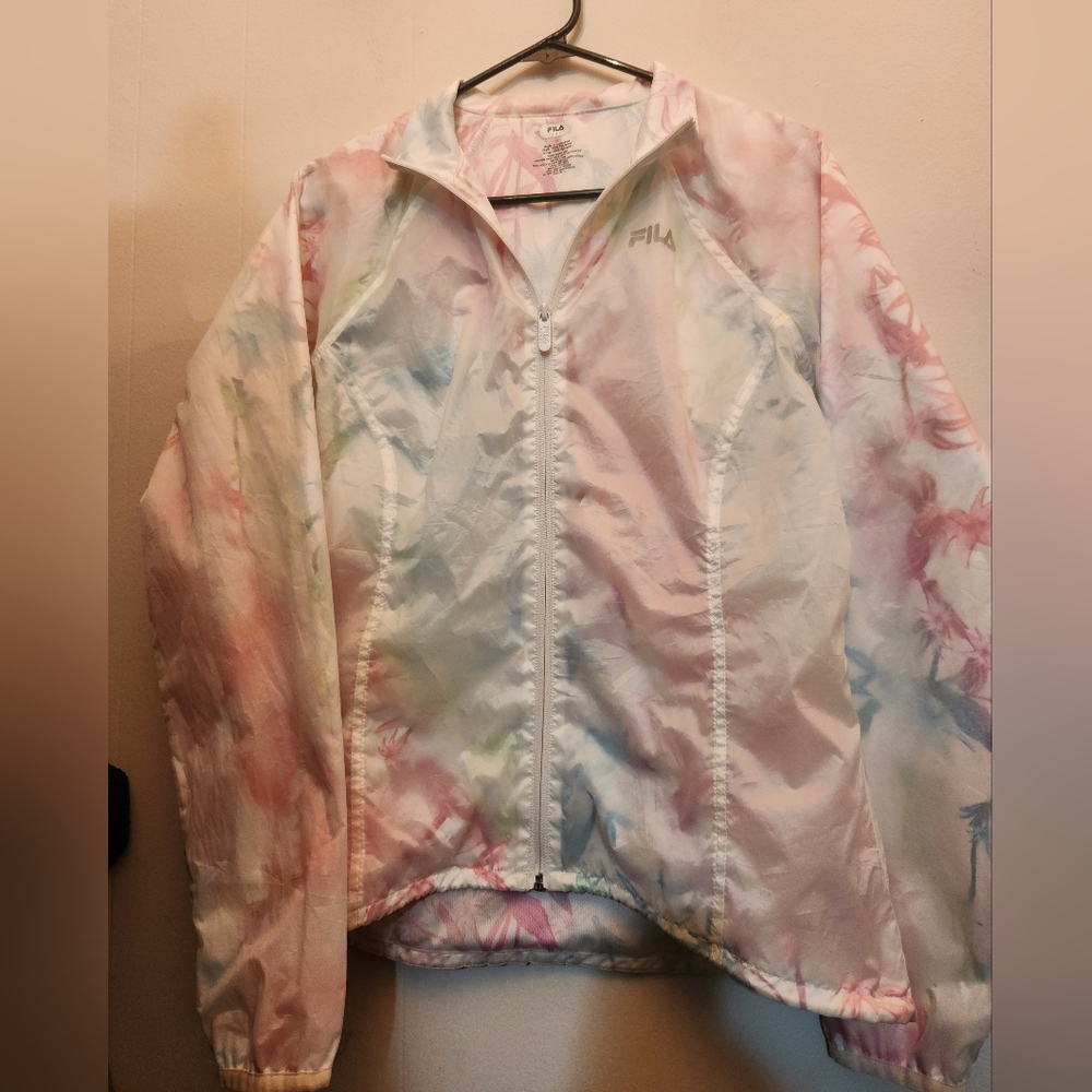 FILA Women's Multicolor Orchid Windbreaker | sz M